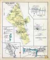 Wilmot, Wilmot Town, Shaker Village (Canterbury), Canterbury Center, Hill Town, Wilmot Flat, New Hampshire State Atlas 1892